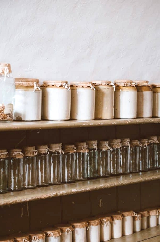 jars for storing nails, screws. bolts etc