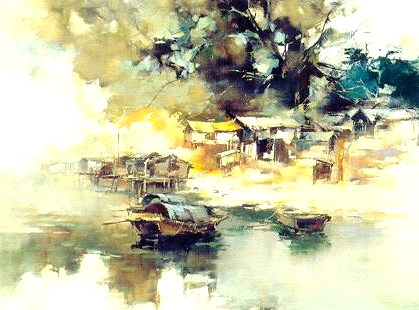 Watercolor Painting landscape