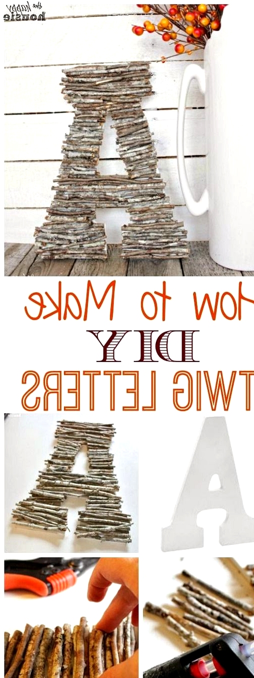CRAFT DIY TWIG LETTERS FOR A RUSTIC DECOR