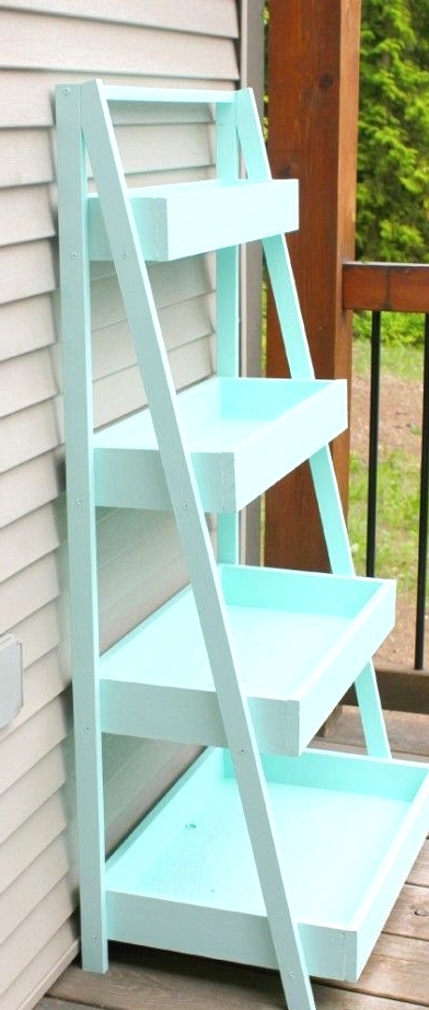 create an epic diy ladder shelf