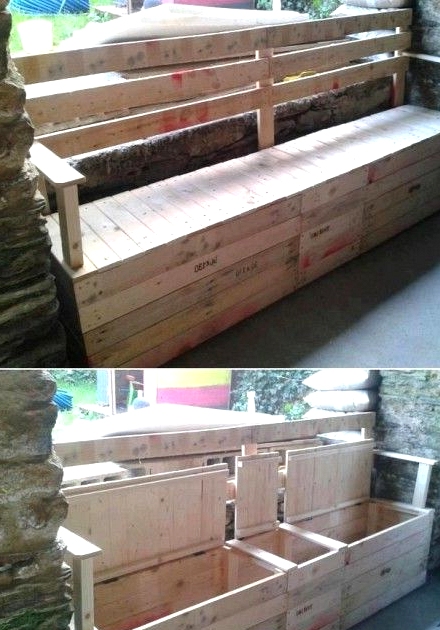 realize an epic pallet bench with storage