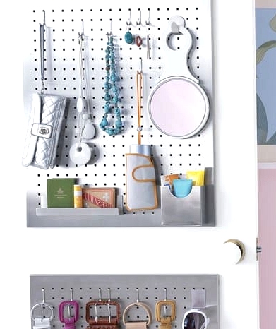 Organize Accessories on the Back of the Door