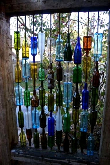 Use Wine Bottles for a Splash of Color