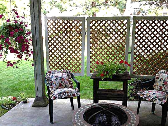 Install Smaller Lattice Screens for Patios