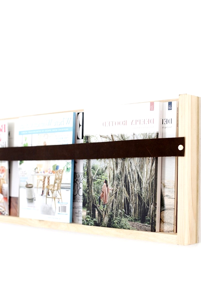 DIY Modern Magazine shelf