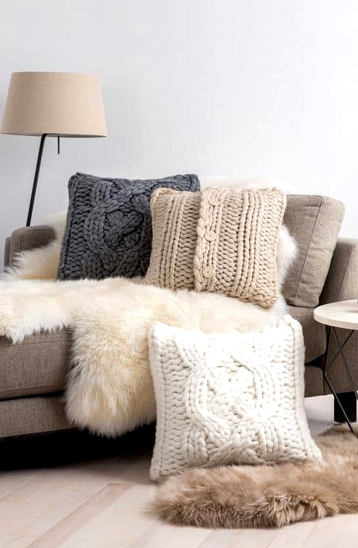 Cable-Knit Pillows Add a Lot of Warmth and Charm