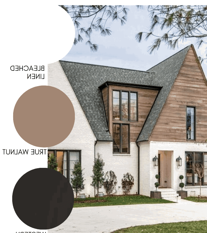 This warm exterior is the epitome of modern farmhouse style. 