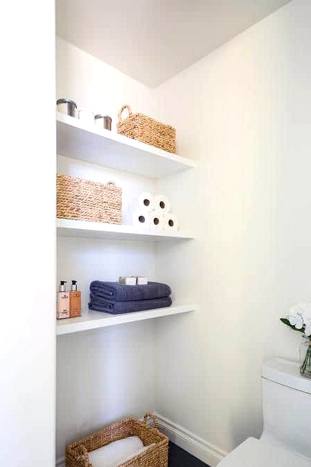 Fill Small Nooks With Floating Shelves