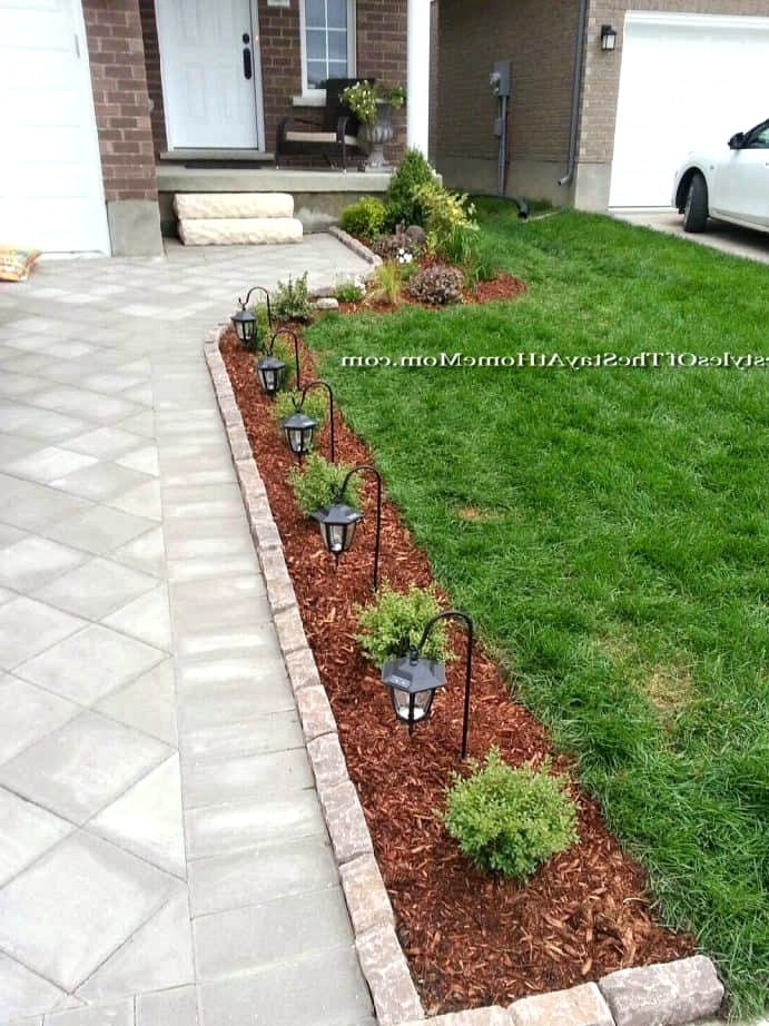 Install a Row of Small Walkway Lamps