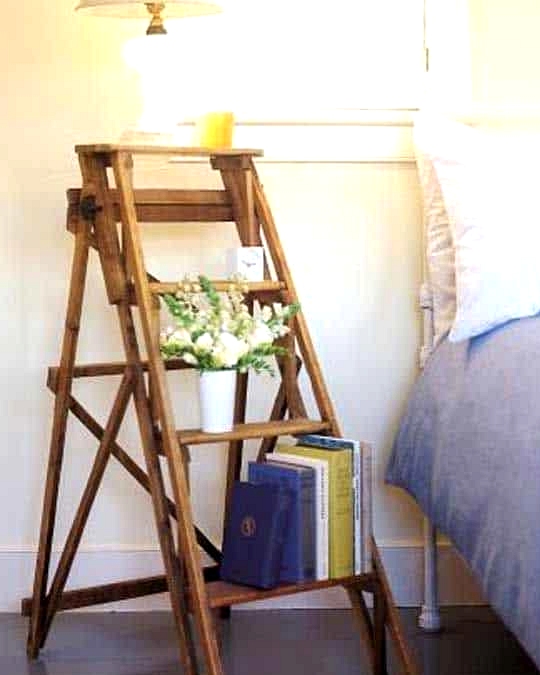 Find a Short Ladder for a Bedside Table