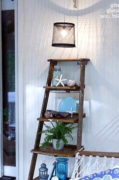 Add Wider Wooden Shelves to a Vintage Ladder