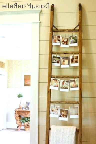 Photos Hang Perfectly From Smaller Ladders
