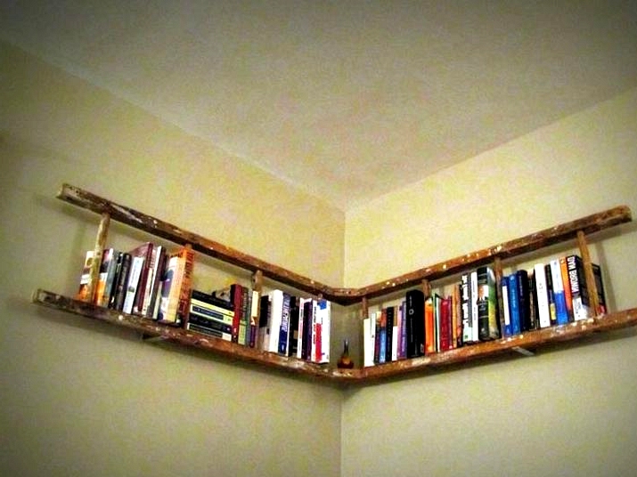 Build a Bookshelf from a Ladder