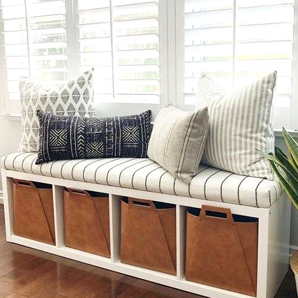 This IKEA hack turns a bookshelf into a chic storage bench 