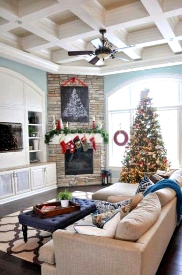 The Perfect Christmas with a Corner Fireplace