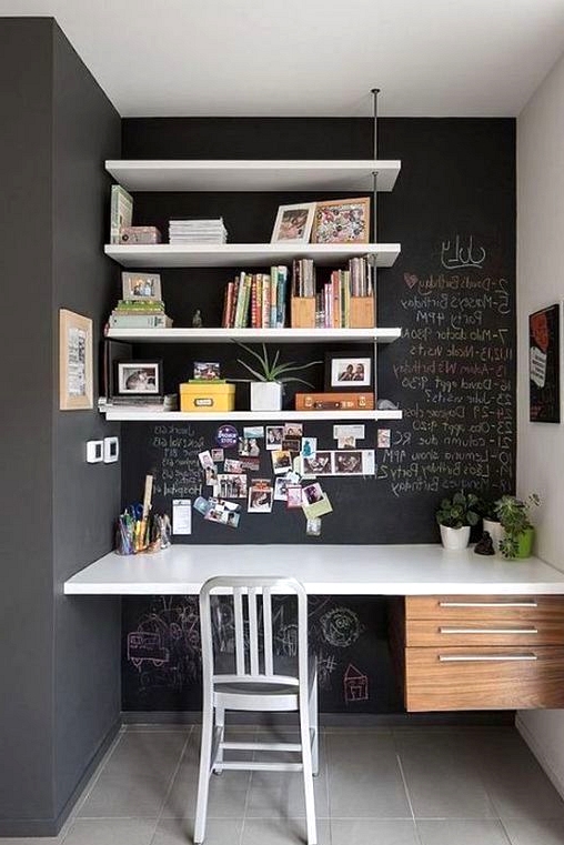 Black Chalk Board Paint home office