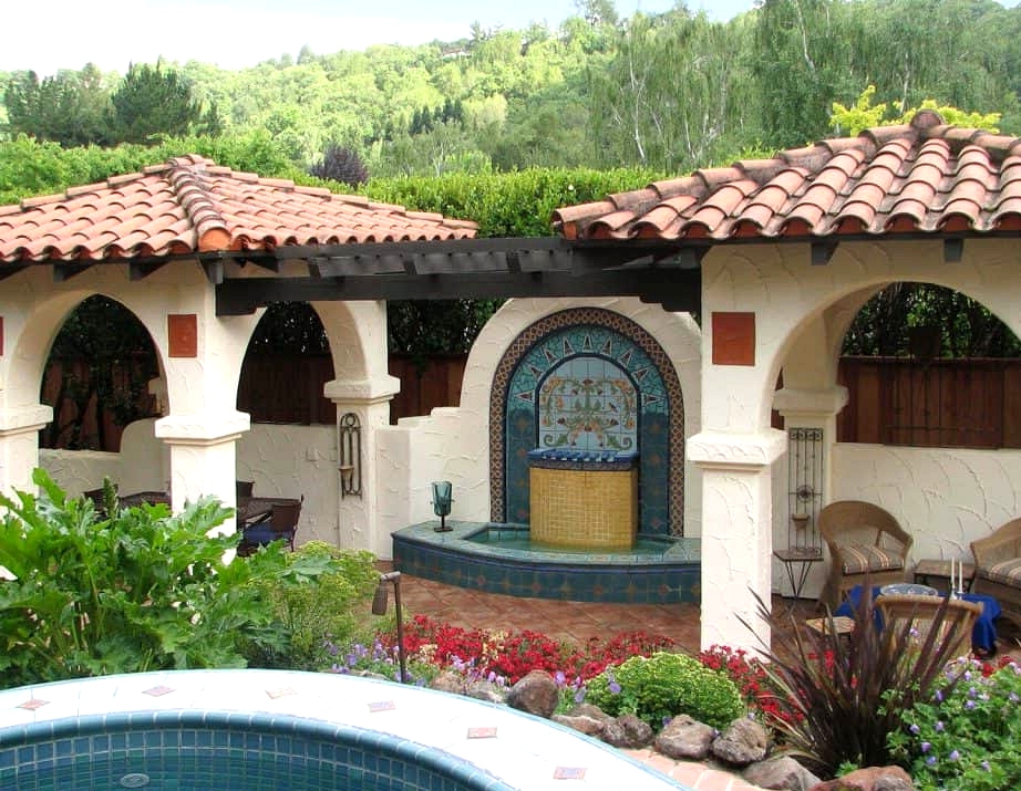 Channel Spanish Influences with an Outdoor Loggia