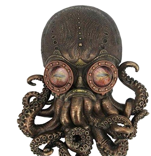A Steampunk Octopus Wall Plaque