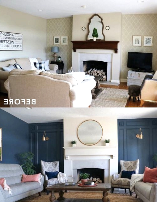 24 Modern Living Room Makeover Ideas - Before And After