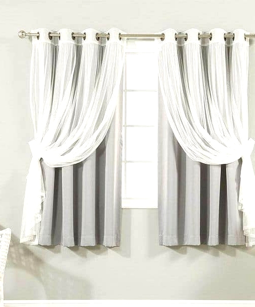 Twin Curtains with One Type Knotted Up