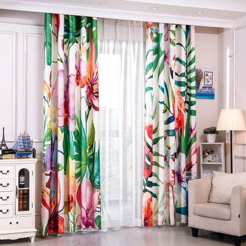 Get Floral Patterns on Your Curtains