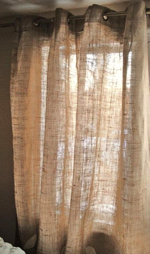 Burlap Curtains for a Rustic Look