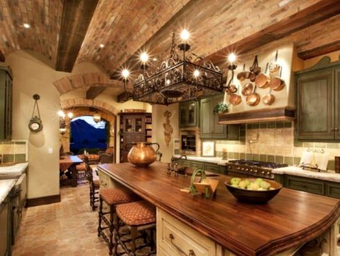 1593606128 0 25 Ideas For Tuscan Style Kitchens In 2020 490x368 