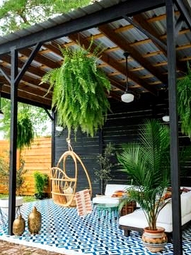 Add Extra Shade with Hanging Plants