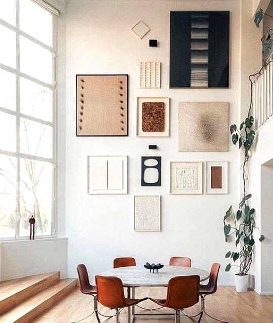 Gallery Wall Ideas To Inspire | Abstract fine art