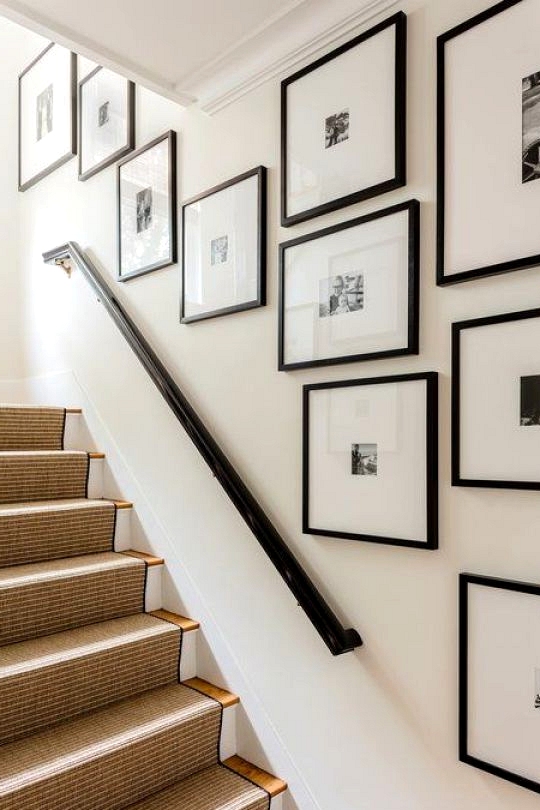 Gallery Wall Ideas To Inspire | Awkward Staircase Solution