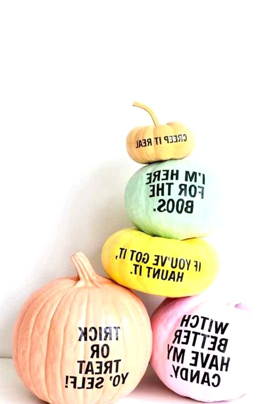 Chic Fall Home Decor Neon Pumpkins