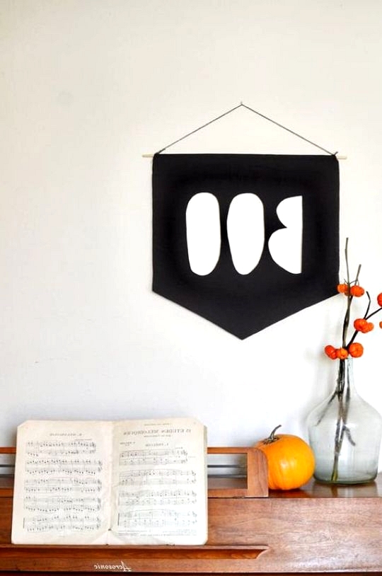 Chic fall home decor DIY BOO banner