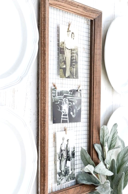 DIY Rustic Farmhouse Picture Frame 