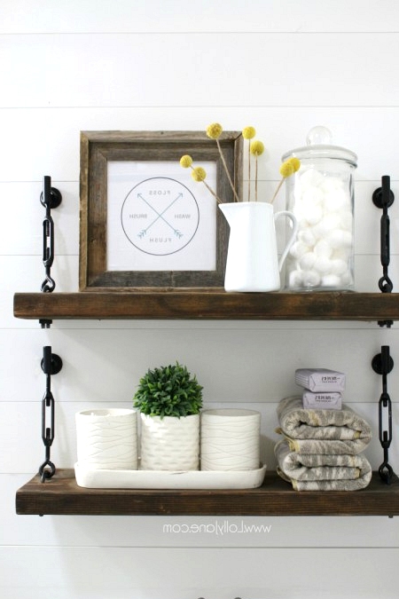 Farmhouse Turn Buckle Shelf DIY