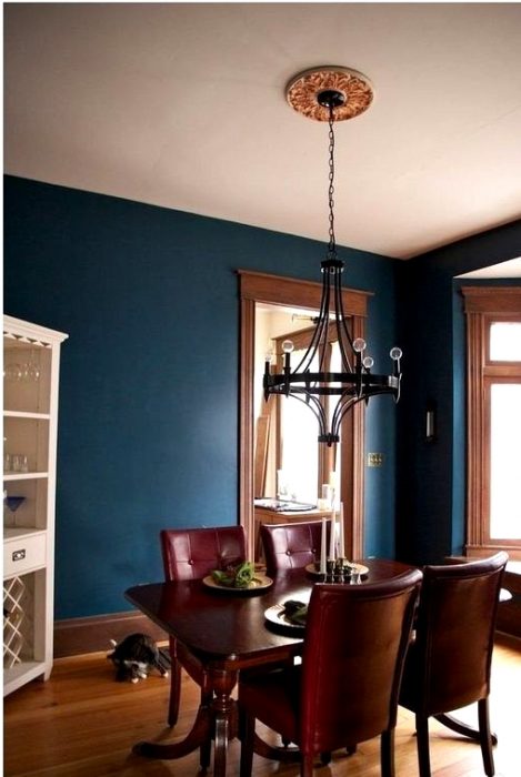 24 Modern Living Room Design with Dark Paint Colors