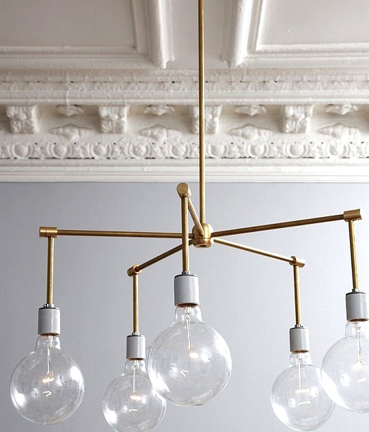 Make this DIY brass chandelier from scratch!