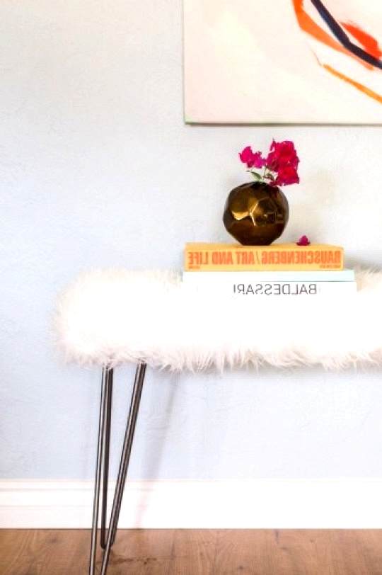 DIY Hairpin Bench 