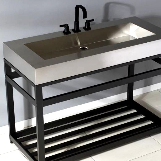 Go With a Rectangular Industrial Stainless Steel Sink