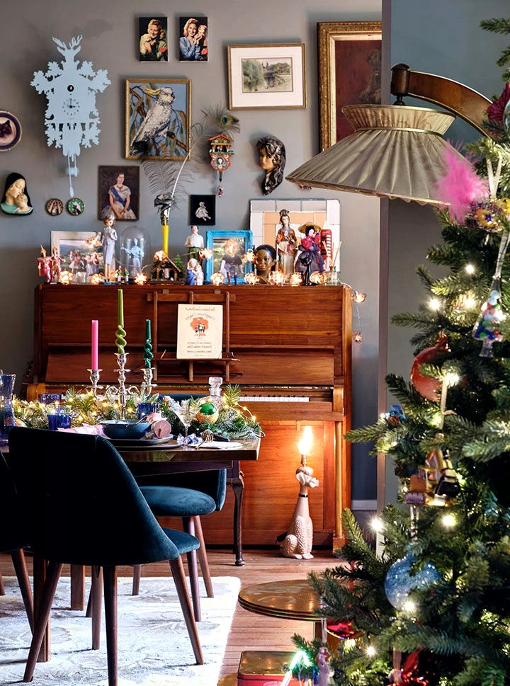 Movie star’s Christmas: vibrant eclecticism in the home of singer Sophie Ellis Bextor