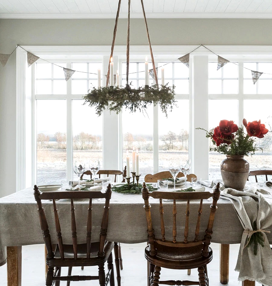 Conventional Swedish coziness in a brand new house