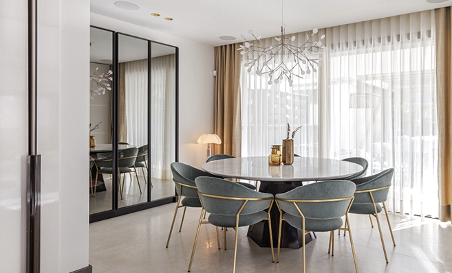 A Refined Chalet in Chocolate And Gold Tones