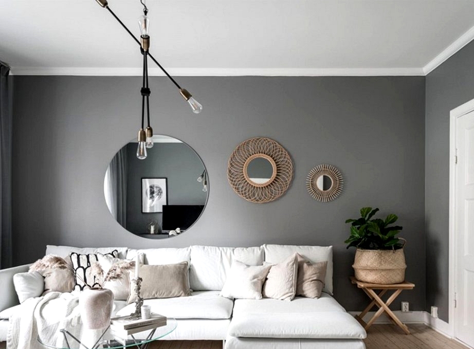 Darkish grey partitions and lightweight furnishings: small condo in Sweden (54 sqm)