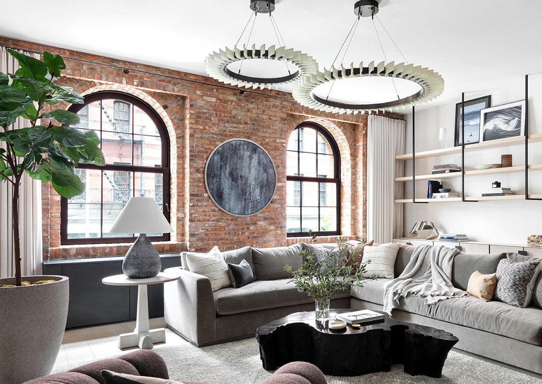 Elegant loft with a kids room in New York