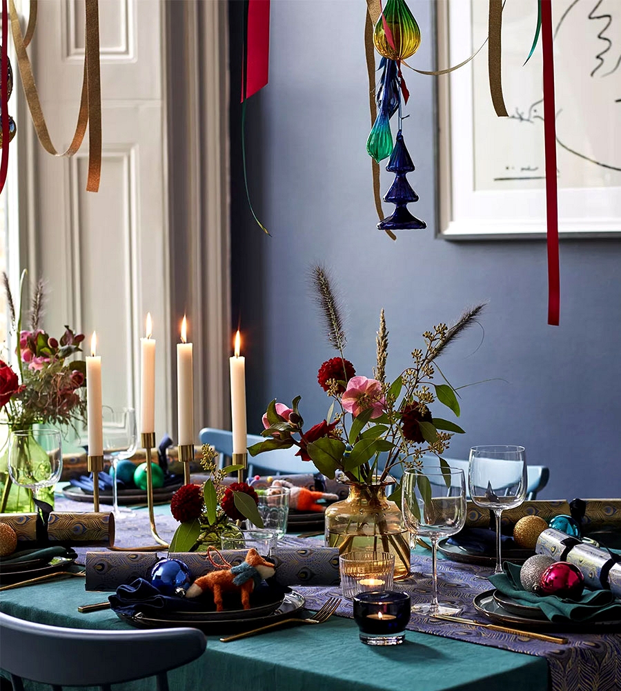 Moody Christmas with colorful decor: big doze of festive inspirations by John Lewis