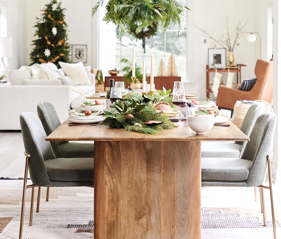 Modern take on Christmas decoration by West Elm