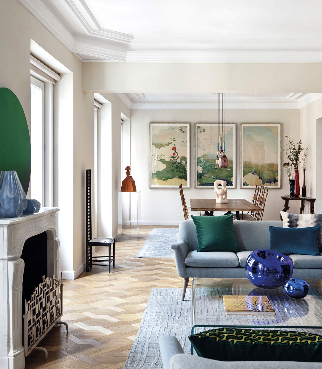 Contemporary design and art breathed new life into this historic Madrid apartment