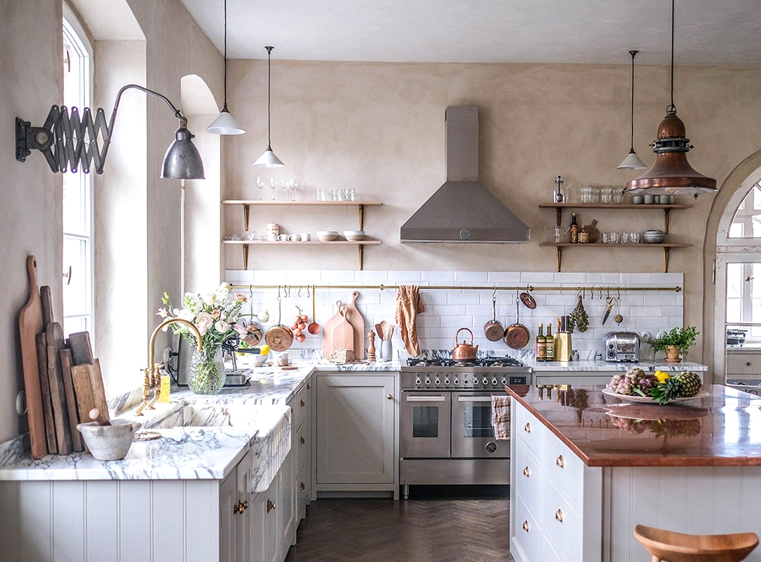 Wonderful deVOL kitchen in old schoolhouse in Germany