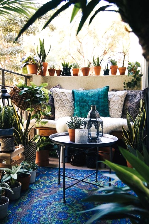 59 Lovely Boho Stylish Balcony Decor Concepts