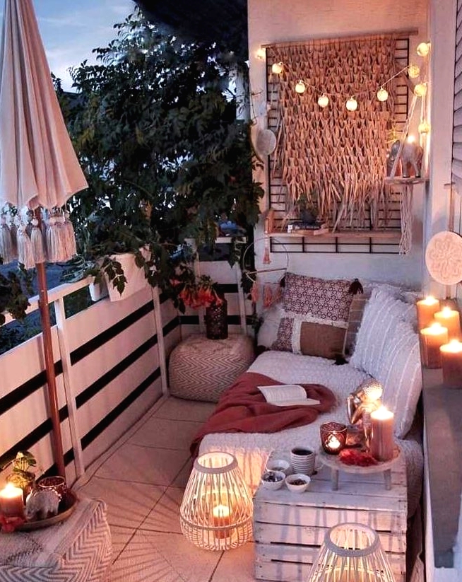 59 Lovely Boho Stylish Balcony Decor Concepts