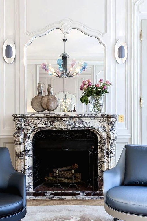 30 Beautiful And Subtle Marble Fireplaces